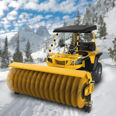 China Building material stores Yangzi SXJ003 multi-function four-wheel lathe on the road snow plow machine snow sweeper for sale