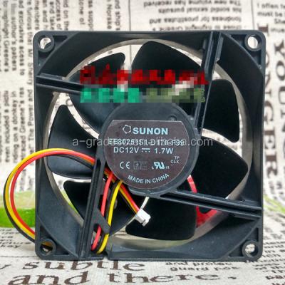 China Product EE80251S1-D170-F99 8025 12V 1.7W Electronic Projector Fan for sale