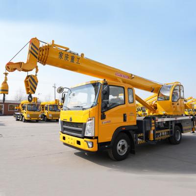 China TRUCK CRANE Hot 10 Ton HOWO Elevator Hoisting Machine Geniuses Boom Elevator Crane Air Conditioner for sale