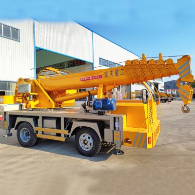 China CRANE TRUCK Brand New 6 ton construction building crane car lift self-contained lift cement crane for sale