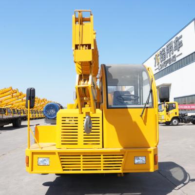 China TRUCK CRANE Genuine 8 Ton Hydraulic Crane Boom Telescopic Crane Self-successful Small Lift for sale