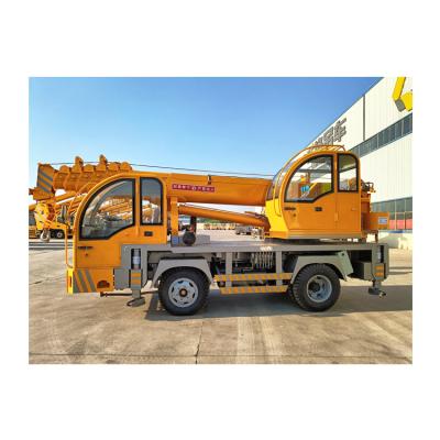 China TRUCK CRANE Factory Price 6 ton small truck boom crane pusher machine small self-made hydraulic lift crane for sale