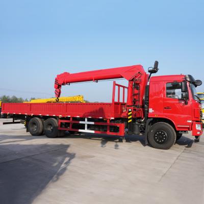 China Hot Sale 12 Ton Dongfeng TRUCK CRANE Mounted Single Cage Crane Passenger Crane Roller Monkey Crane Construction Crane for sale