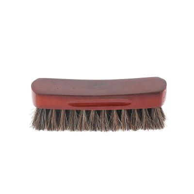 China Good Quality Easily Cleaned Shoe Brush With Horse Hair Wooden Shoe Brush With Horse Hair For Boot Leather Shine for sale