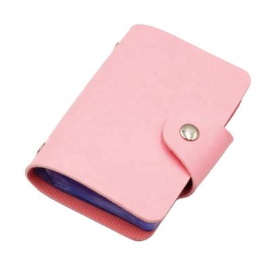 China Promotional Custom Logo Business Europe Gifts PU Wallet ID Credit Card Leather Holder for sale