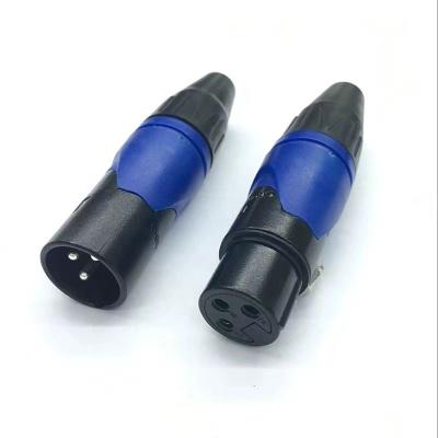 China Connectors & terminal series wire connectors accessories mini xlr wire home theater black shell connector high quality socket for sale