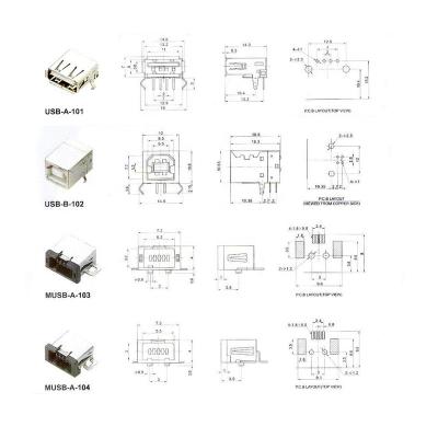 China Connectors & Wholesale CCC Certification Micro Type USB Terminal Series C Connector For Data Cable Female Jack Audio Connector for sale