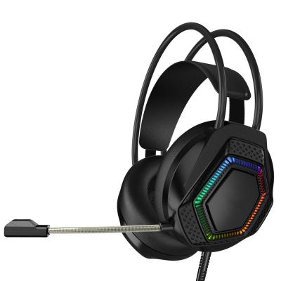 China Neodymium Led Earphone Headset LED Color PC Gaming Headset 50mm Headset for sale