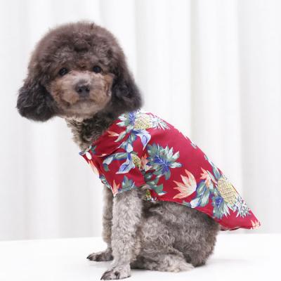 China Sustainable OEM Custom Dog Clothes Designer Newest Polyester Pet Summer Dog Clothes for sale