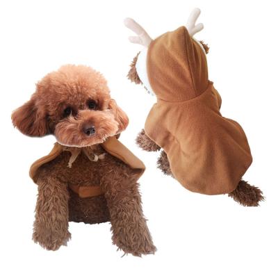 China Newest Christmas Dog Apparel Designer Custom Fashion Pet Single Viable Winter Luxury Dog Clothes for sale