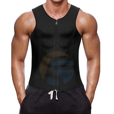 China Amazon Hot Selling Breathable Body Shaper Shapewear Slimming Waist Trainer Sauna Vest For Men for sale