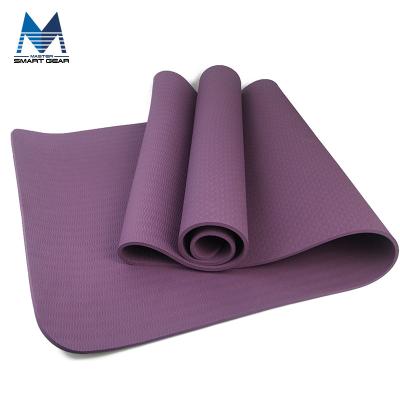 China Yoga Fitness Sports Mat 6MM Monochromatic Rope Yoga Tape Strapped, Environmentally Friendly And Tasteless Non-slip Mat for sale