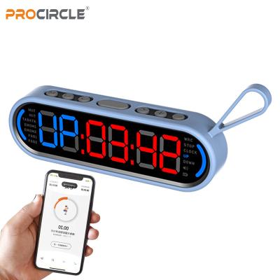 China Multifunctional Mini Smart Digital Portable Fitness Gym Countdown Timer Clock with APP for sale