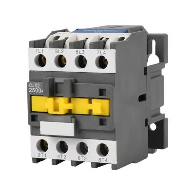 China Silver Wholesale Electrical Contactor CJX2-09004/12004/25004 4P Telemecanique Price Coil Contactor for sale