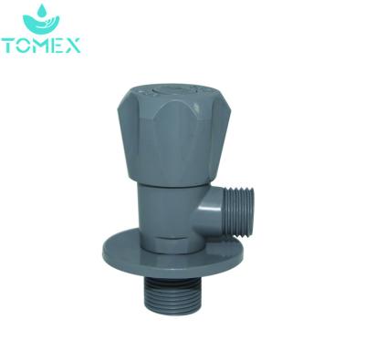 China Pvc/cpvc plastic angle ball valve 2 inch dn40 mountain sanitary accessory PVC foot valve for sale