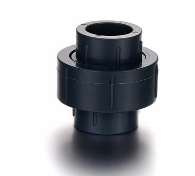 China DIN PN10 UPVC Pipe Fitting 2 Inch PVC Socket Union Coupling Joint For Water for sale