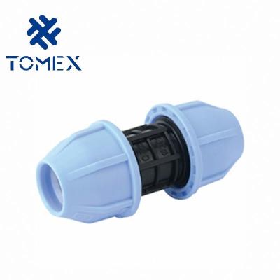 China HDPE Pipe PP Compression Fittings black color for irrigation for sale