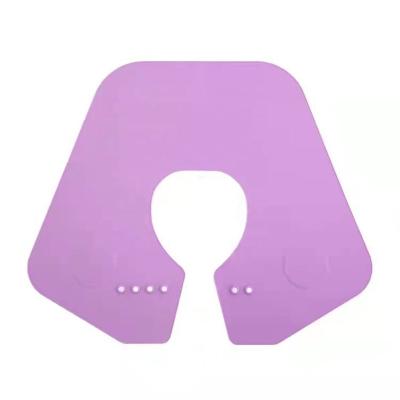 China Factory Supply Silicone Hair Cutting Cape Waterproof Hairdresser Silicone Shawl Hair Cutting Neck Collar Neck Cap Silicone Shawl For Salon for sale