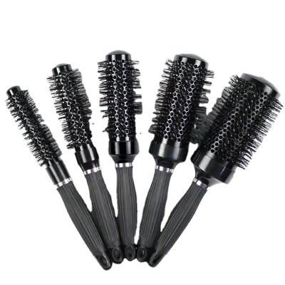 China Professional China Factory Supply Salon Boar Hair Cushion Round Ceramic Ion Brush For Blow Drying For Hair Styling for sale