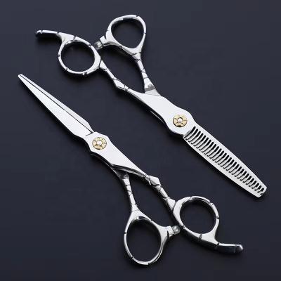 China New Type Eco-friendly And Promotional Professional Stainless Steel Salons Barber Hairdressing Cutting Thinning Shears For Hairdresser for sale