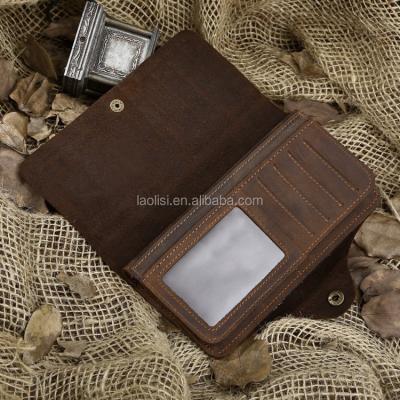 China Luxury Brand RFID Leather Magic Wallet With Zipper Coin Pocket for sale