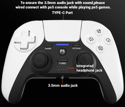 China Touch Buttons Professional Manufacturer Custom Design PS5 Wireless Game Client Controller For Playstation5 for sale