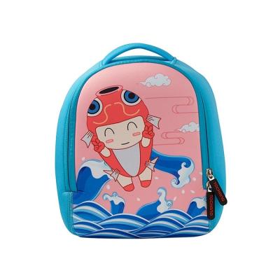 China Customized Raincoats Waterproof Neoprene Cartoon Mini School Backpack For Kids for sale