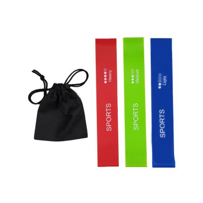 China Hip Leg Strength Training Men Women Fitness Rubber Band Mini Yoga Gym Resist Band Colorful Wholesale Buckle for sale