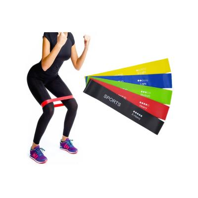 China Free Yoga Set Yoga Hip Leg Strength Training Non Latex Fabric 5 PCS Hip Stretch Resistance Loop Squat Band for sale