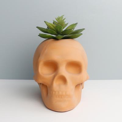 China Modern Terracotta Head Shaped Succulent Planters Pots Cactus Plant Pot for sale