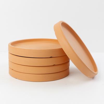 China 6 inch terracotta tray clay lightweight wholesale saucer for flower pot factory round saucer for sale