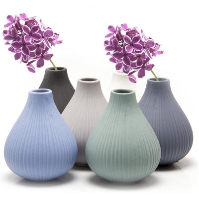 China Colorful Minimalist Vases Ceramic Flower Vase Modern Simple Creative Design For Art Home Decor for sale