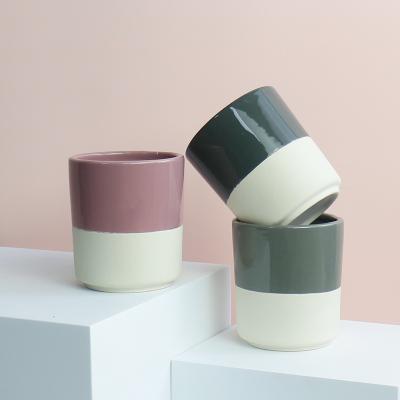 China Customized Logo Ceramic Vase Flower Pots Factory Direct Selling Small Modern Planter Pot Succulent Planters for sale