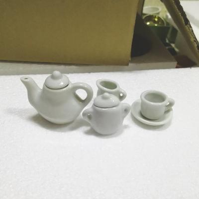 China Viable Simple White Child's Porcelain Bone China Tea Set Miniature Tea Sets for sale