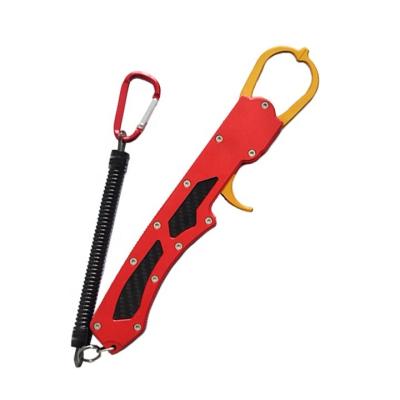 China New Device Built-in Rubber Non-slip Style Aluminum Alloy Fishing Gripper Aluminum Lip Grip Fishing Gripper for sale