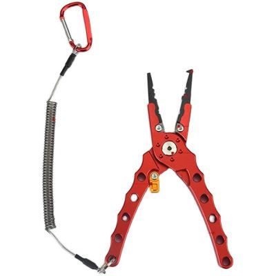 China Fishing Aluminum Pliers Tungsten Cutter Portable Multifunctional Seawater Tools for sale