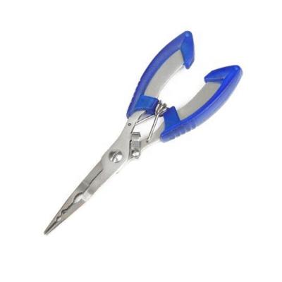 China Outdoor Activities Fishing Multi Function Fishing Pliers Scissor Fishing Line Cutters Hook Remover With Bend Head for sale