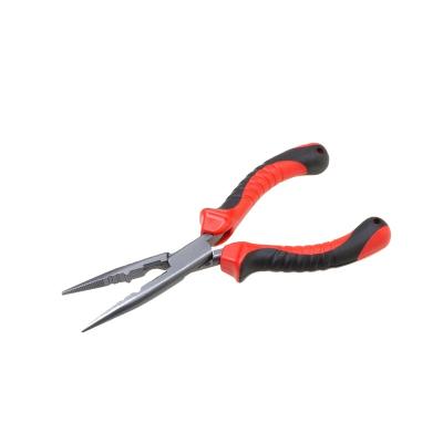 China T eflon Coating Durable Fishing Pliers Multifunctional Uses Drop Forged High Carbon Slot Ring Fishing Pliers for sale