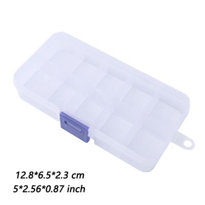 China ABS 12.8*6.5*2.3cm Fishing Lure Box Fishhook Box Tool Box for sale