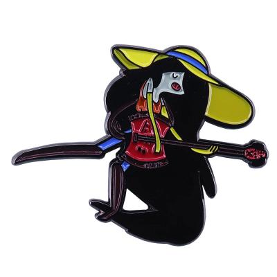 China Marceline Brooch The Vampire Queen Copper Badge Retro Japanese Adventure Time Character Jewelry for sale