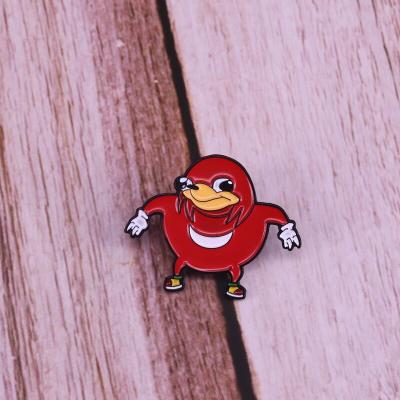 China Ugandan copper knuckles enamel pin memes dead badge talent funny addtion for sale