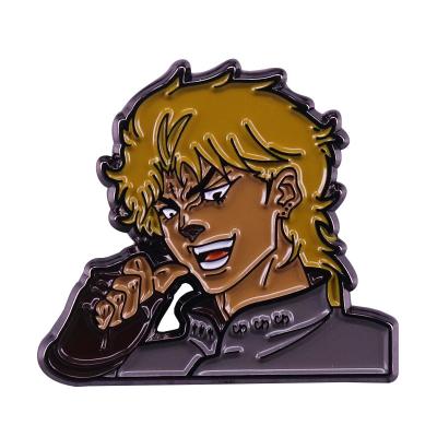 China DIO Adventure Copper Bizarre Badge Crusader Pin Super Action Anime Figure Accessory for sale