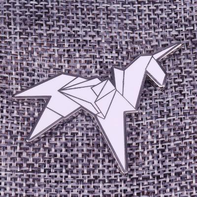 China Blade Runner Lapel Pin Origami Unicorn Enamel Brooch Copper Movie Fans Collection for sale