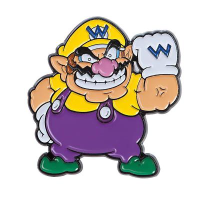 China Super Wario Pin Brooch Power Odyssey Badge Big Game Copper Jewelry for sale