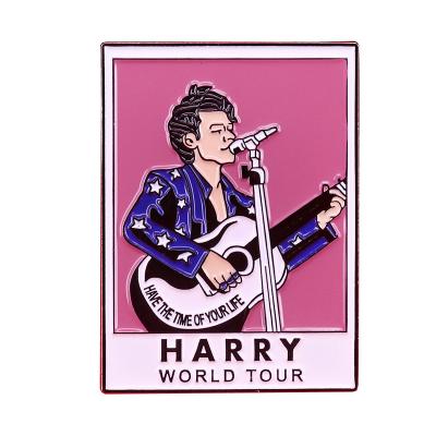 China ALLOY Harry World Tour Pin Popular Music Art Jewelry for sale