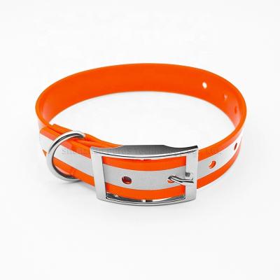 China Wholesale Custom Padded Dog Collar And Leash Set Reflective Brand Logo Adjustable Waterproof PVC Strap for sale