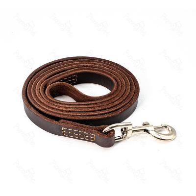 China Custom Soft Premium Sturdy Leather Pet Lead Lead Training And Braided Dog Walking Leash for sale