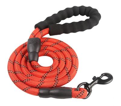 China Outdoor Sports Sustainable Mountaineering Pet Round Rope Handle Durable Strong Nylon Soft Pet Climbing Thoughtful Rope Dog Leash for sale