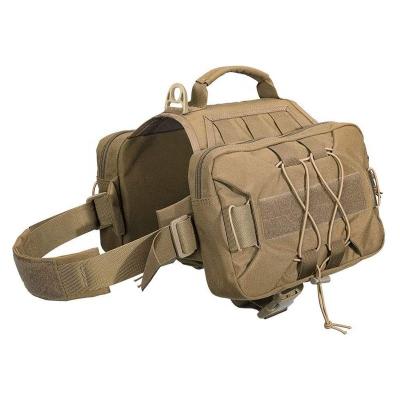 China Manufacturer Custom Dog Saddlebag Backpack Pet Military Training K9 Vest Padded Tactical Vest Dog Harness for sale