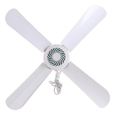 China Dormitory Student Mosquito Net Home Hotel ABS Mini Fan Electric Ceiling Fans Small Mute Four-blade Celling Fan for sale